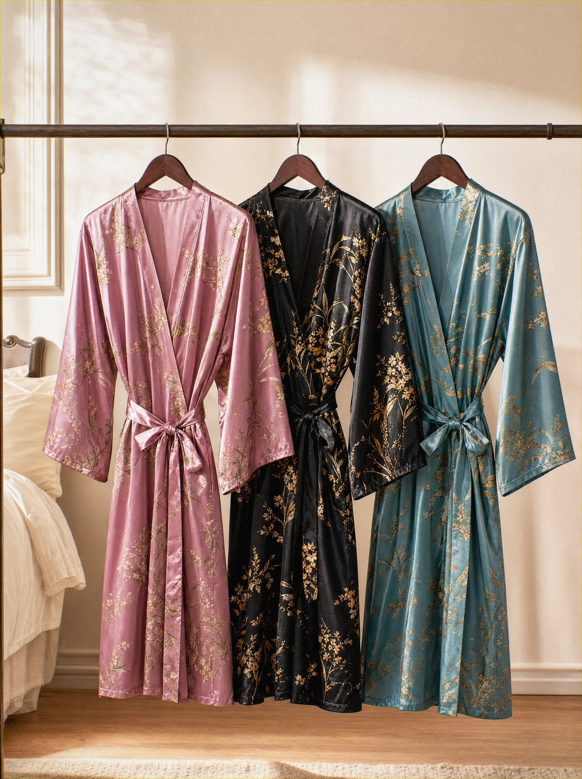 Bloomie Amoura Silk Robe